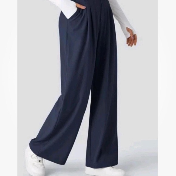 HALARA Pants - NWT Women’s Halara Navy Blue Women's Wide-Leg Pants